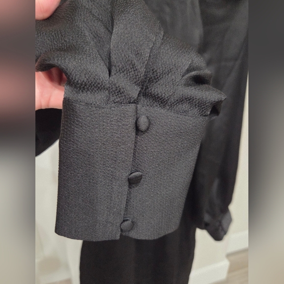 EXPRESS WOMEN'S BLACK MOCK MECH COCKTAIL DRESS SIZE MEDIUM NWT - Picture 7 of 10